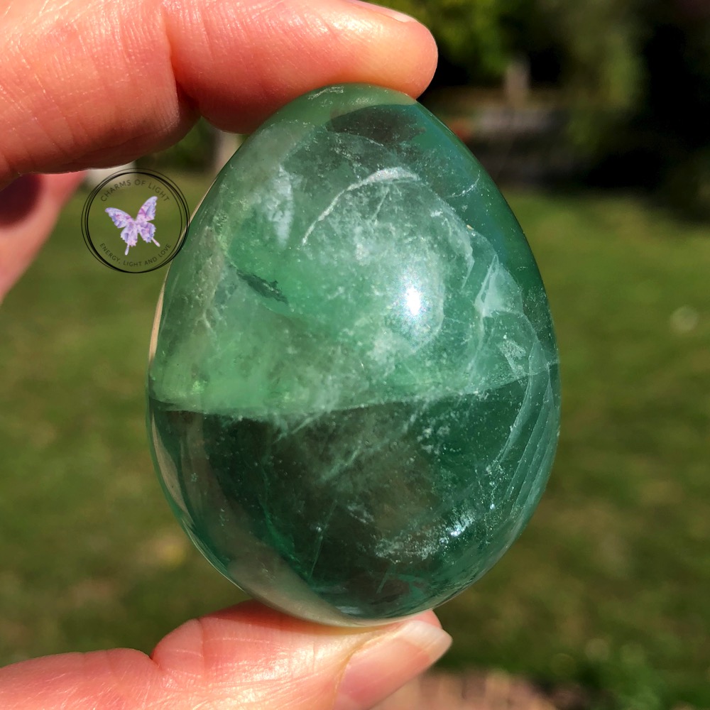 Green Fluorite Egg